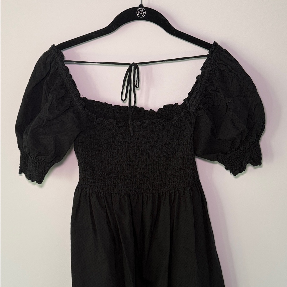 Hill House Black Puff Sleeve Mini Dress - Picture 5 of 5